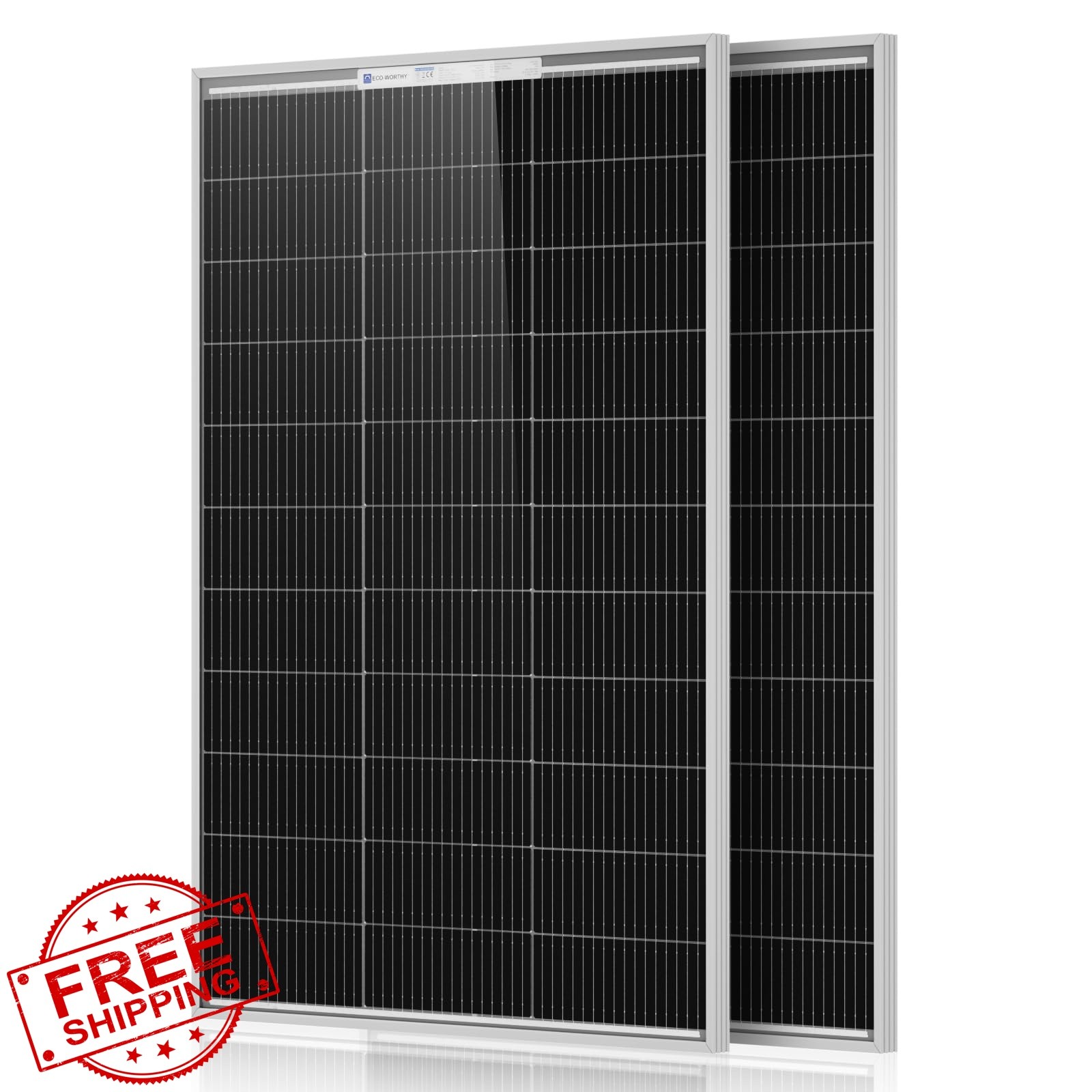 ECO-WORTHY 200W N-Type solar panel 2-pack