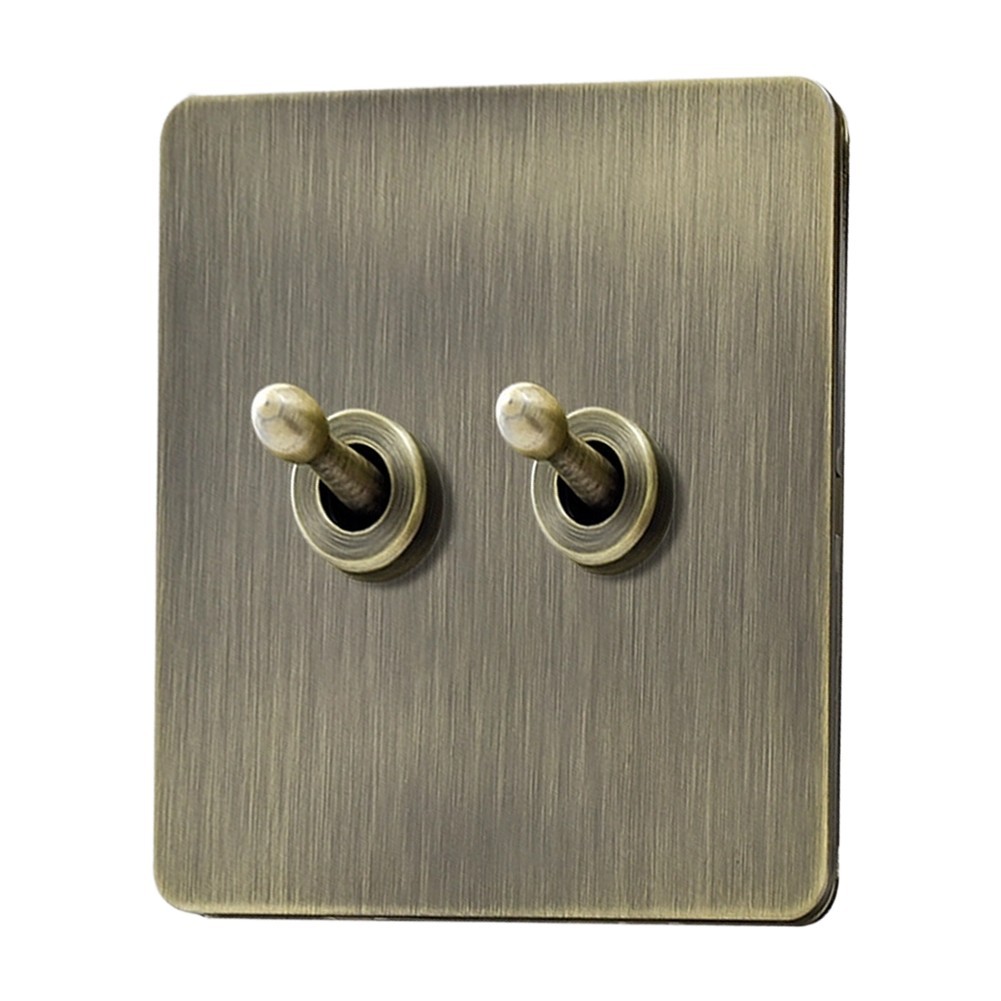 Brushed Stainless Steel 86x86mm Wall Switch Panel for Contemporary Interiors