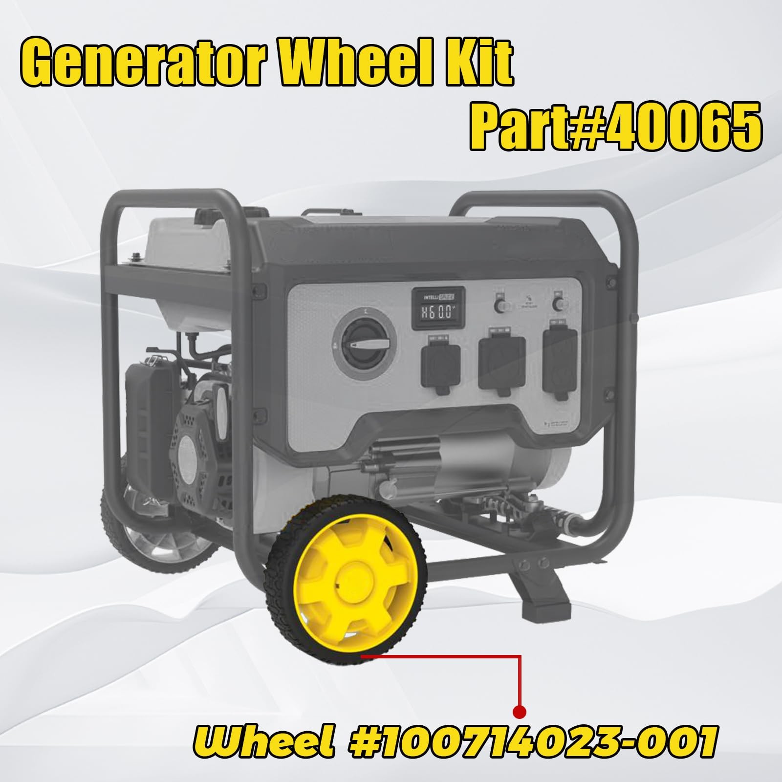 Generator Wheel Kit Compatible with Champion 2800-4750w with Folding Handle