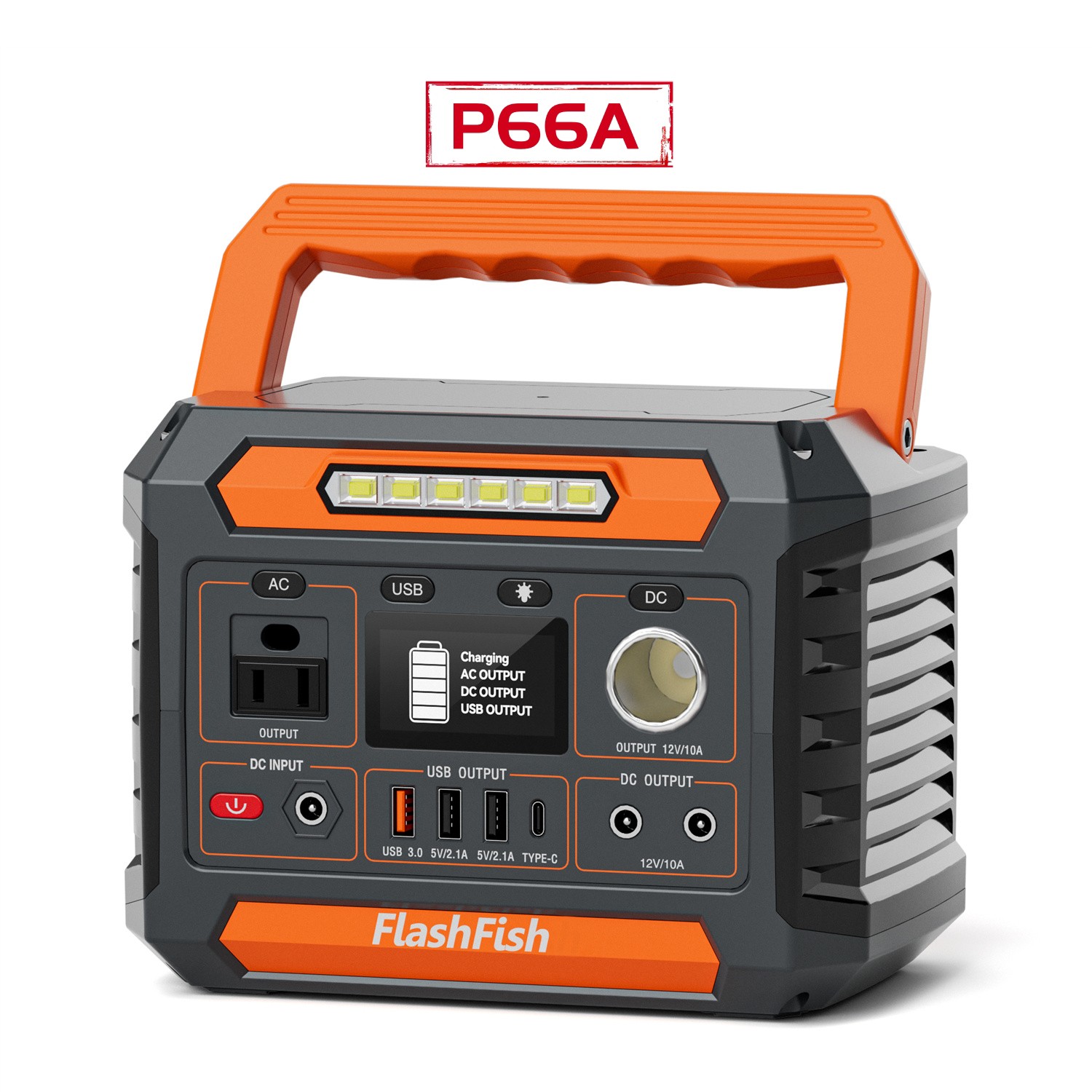 Flashfish P66A Portable Power Station 200W 144.3Wh 110V Solar Generator US Stock