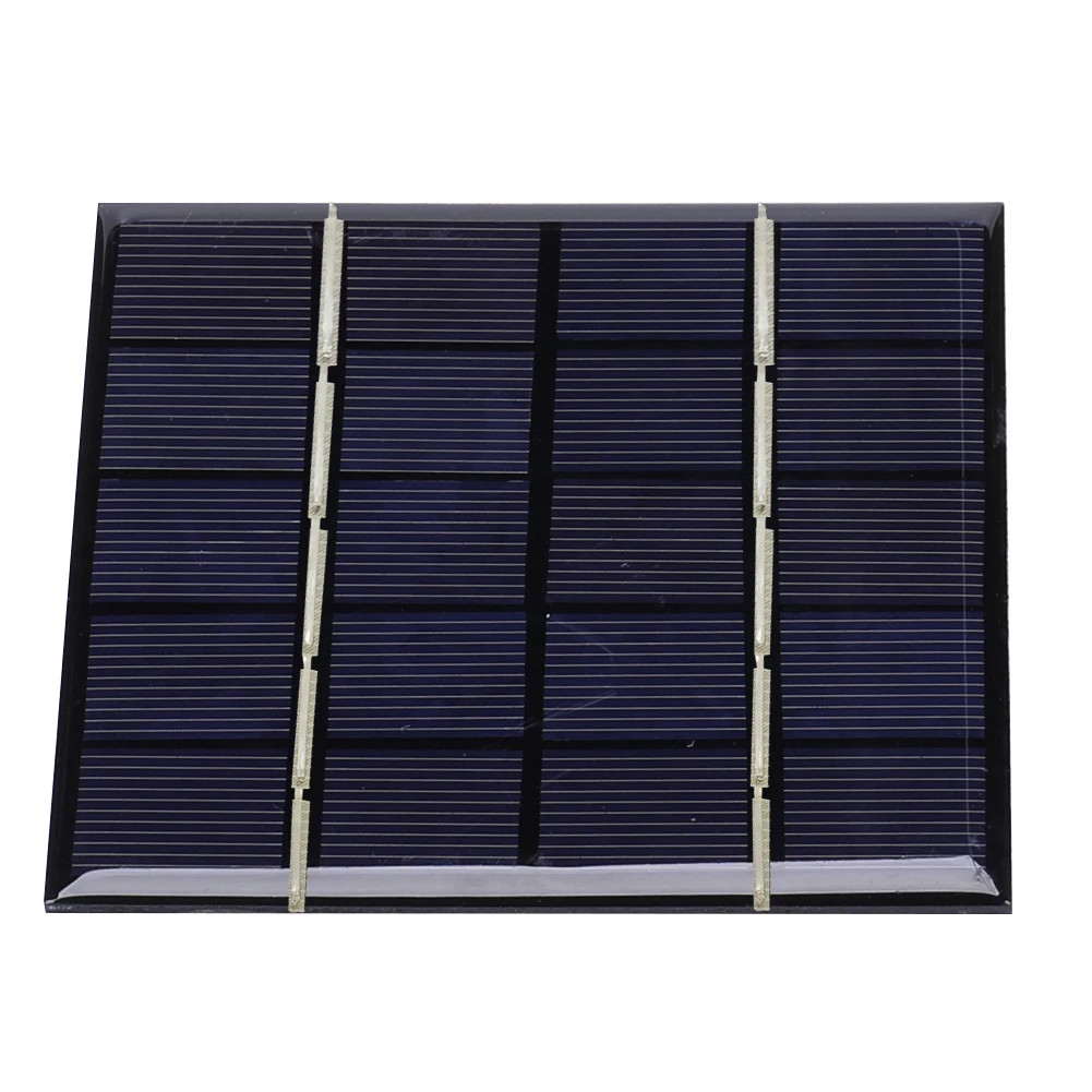 2pcs Solar Panel 3/5W 5/12V Micro Solar Board Portable Fast Charger Polysilicon
