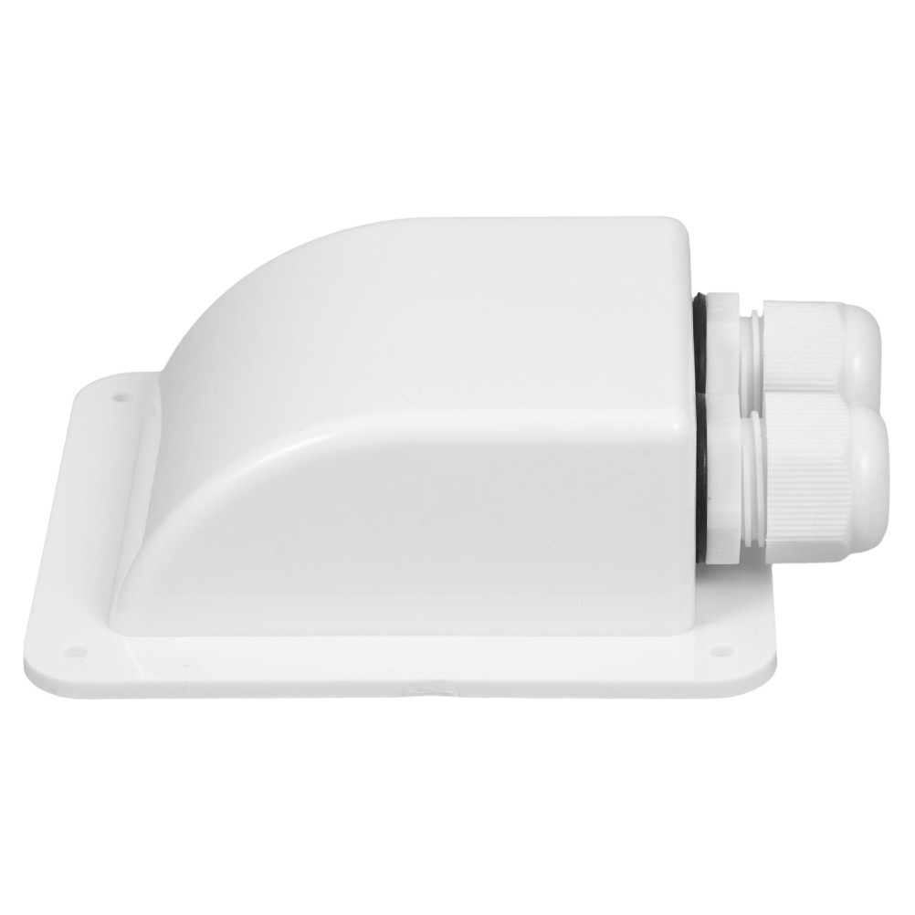 1 Set Solar Panel Cable Glands Box Durable ABS White for Rv and Camper