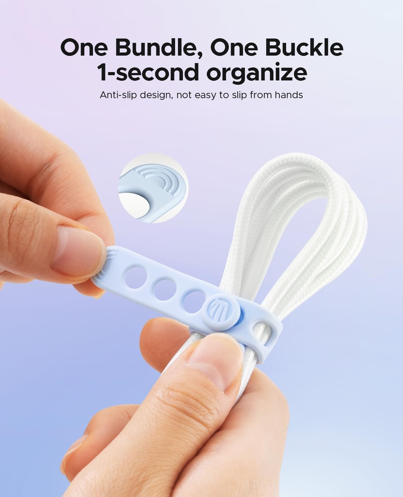 ORICO Silicone Cable Ties, Data Cable Organizer Reusable with Locking Buckle …
