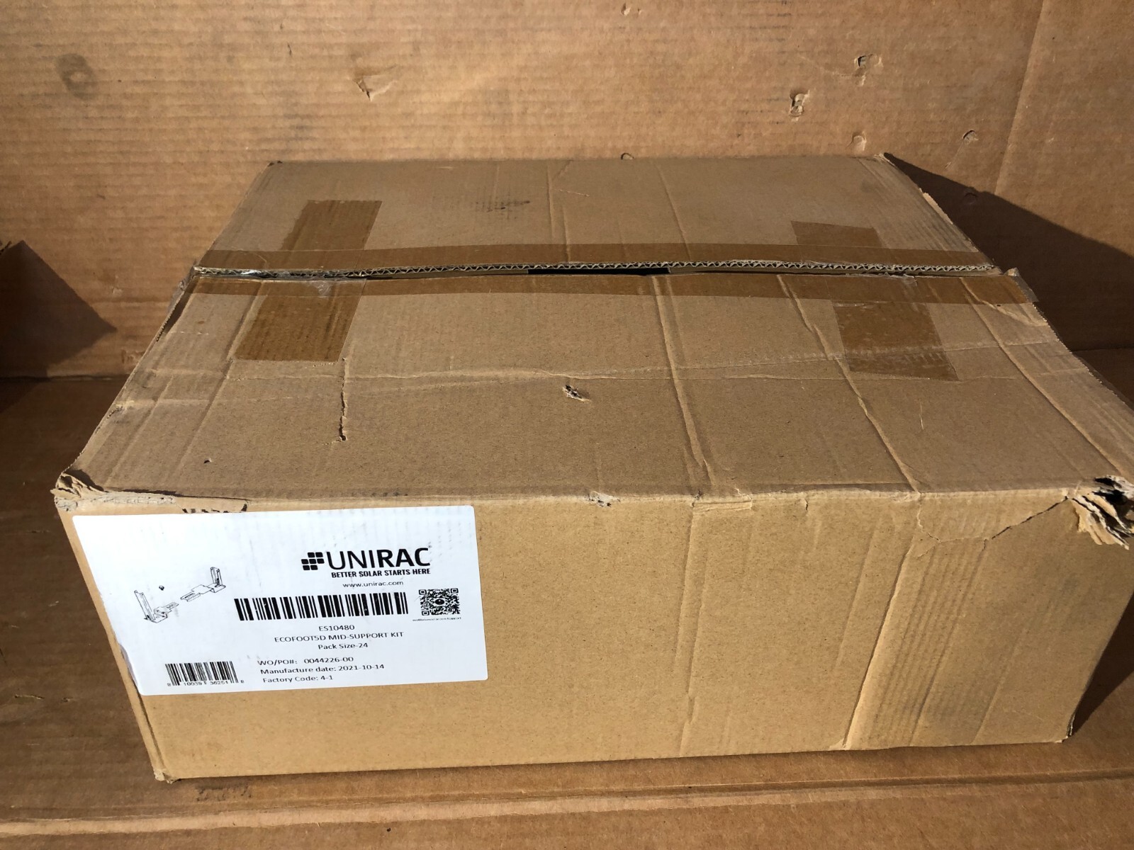 Unirac Ecolibrium EcoFoot5D Mid-Support Kit (Box of 24)