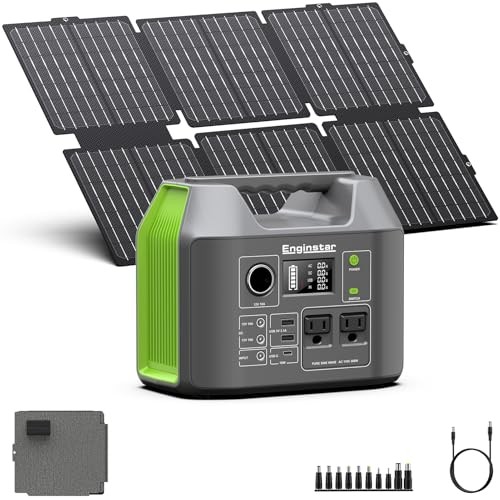 Portable Solar Generator 300W with Foldable 60W Panel