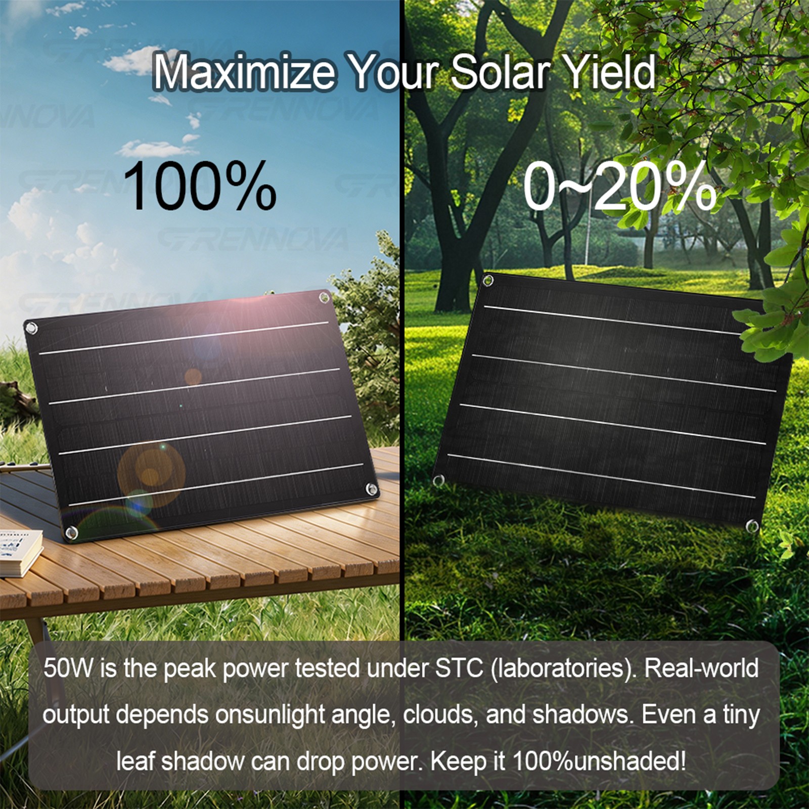 Grennova 1500W Pure Sine Solar System 60A MPPT Dual Voltage Inverter RV Van Farm