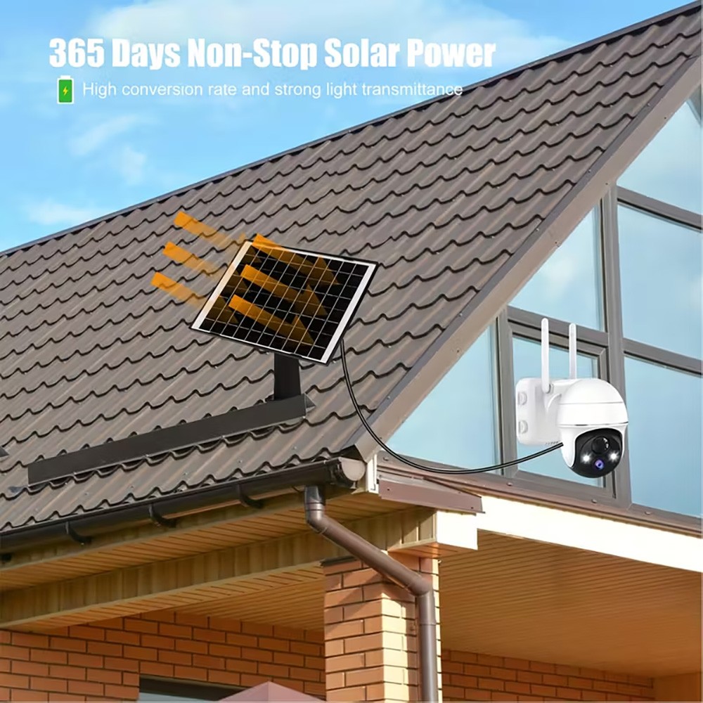 8W Solar Panel Charger for Ring Camera Spotlight & Stick Up Cam with 10ft Cable