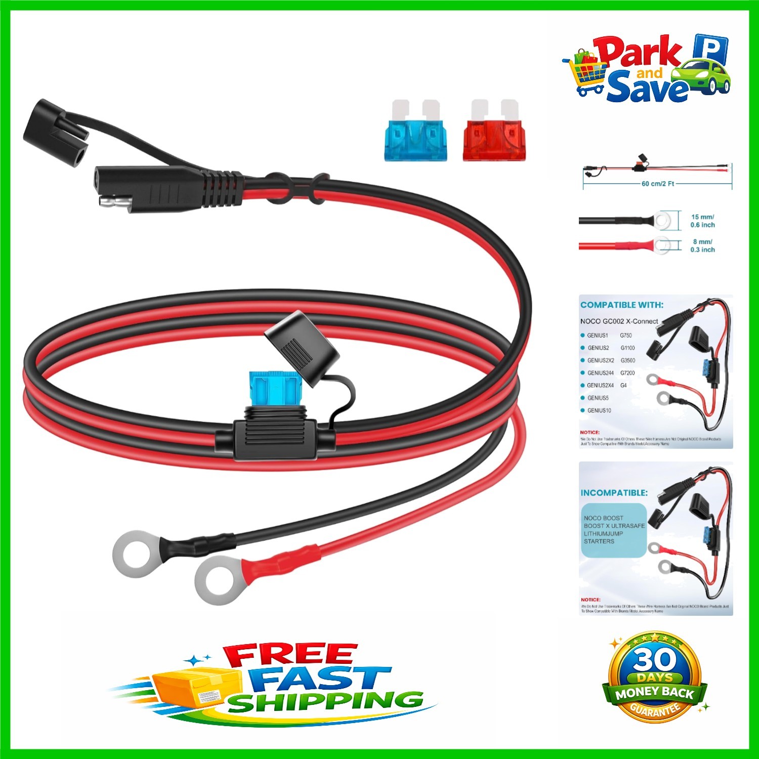 High-Quality 16AWG SAE Battery Connector Cable – Ideal for Outdoor Adventures