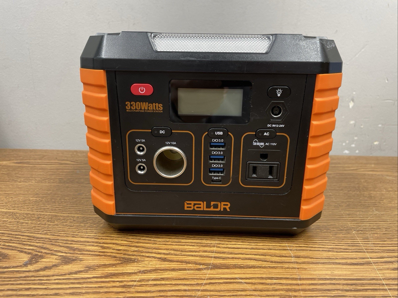 BALDR Portable Power Station, Solar Generator with 120V 330 W