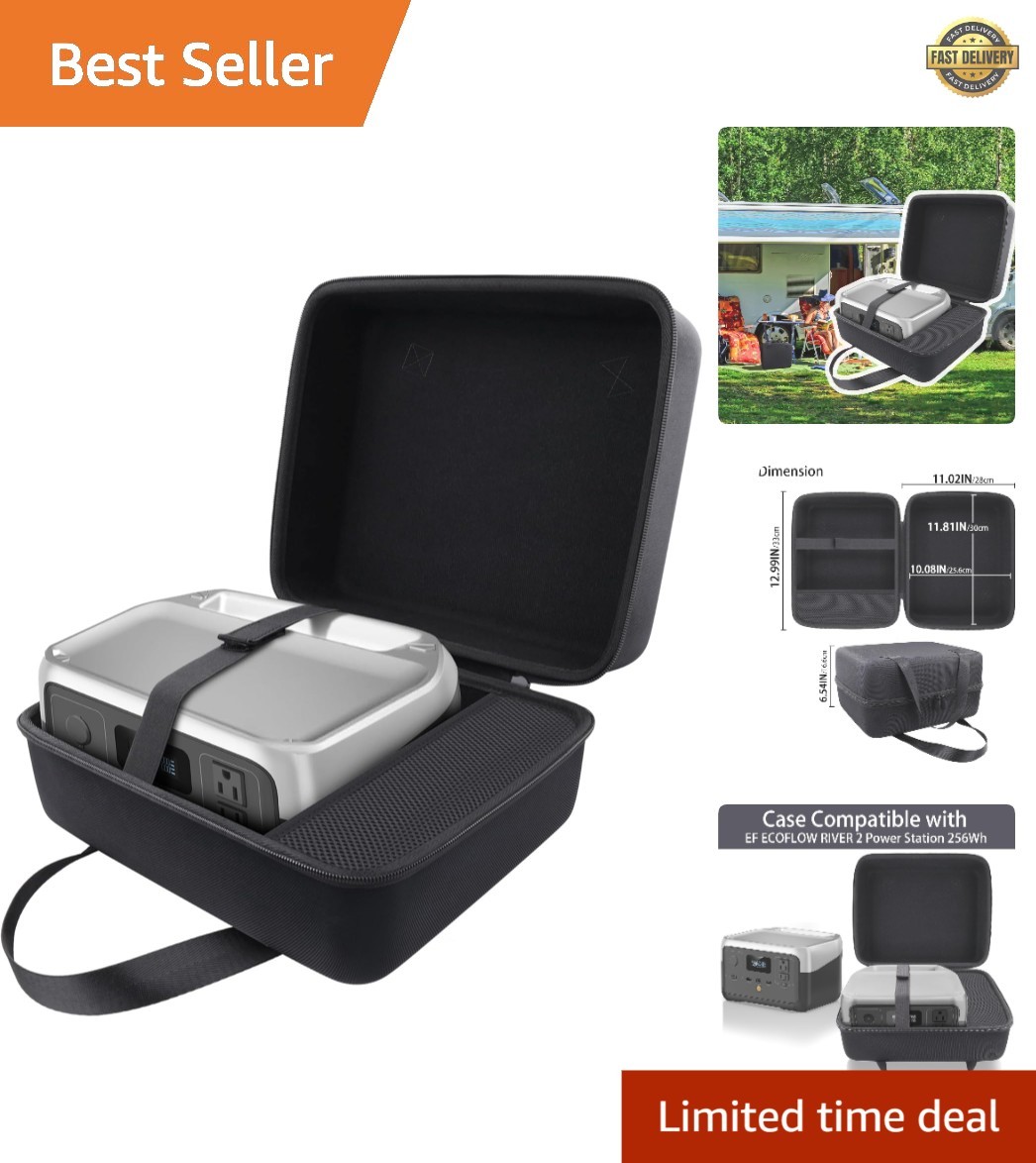 Sleek Hard Travel Case for EF ECOFLOW RIVER 2 – Ultimate Protection & Style