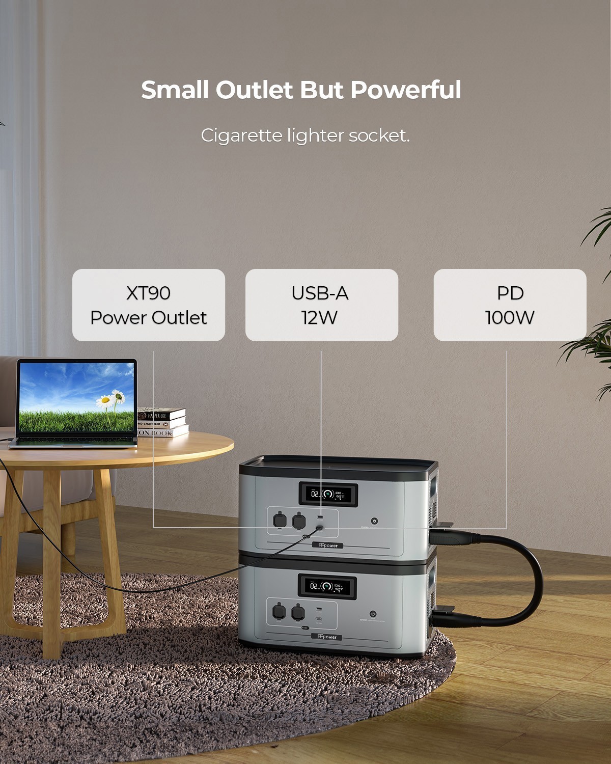 OUKITEL Portable Power station 2048Wh Expansion Battery LiFePO4 Battery Back