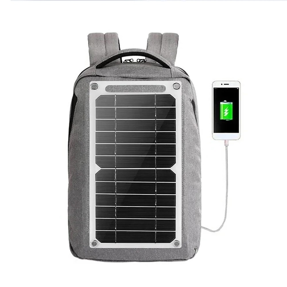 USB Solar Panel Power Bank for Outdoor Camping Hiking Phone Charger 5V Portable