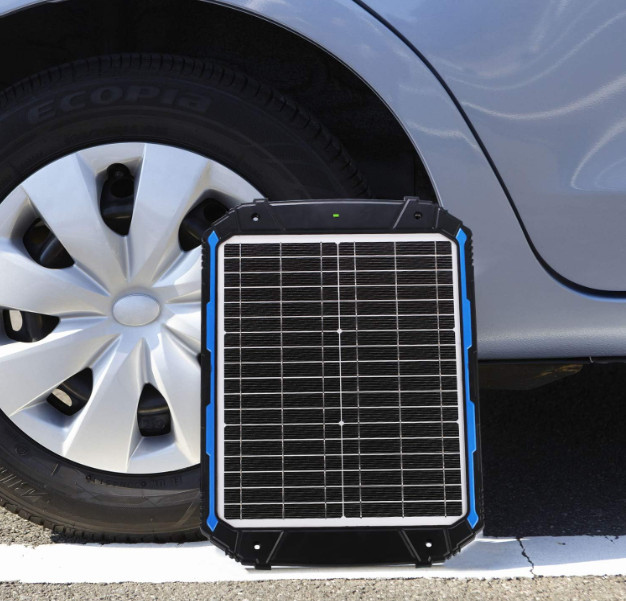 SUNER POWER 20W 12V Solar Battery Trickle Charger Maintainer MPPT Waterproof