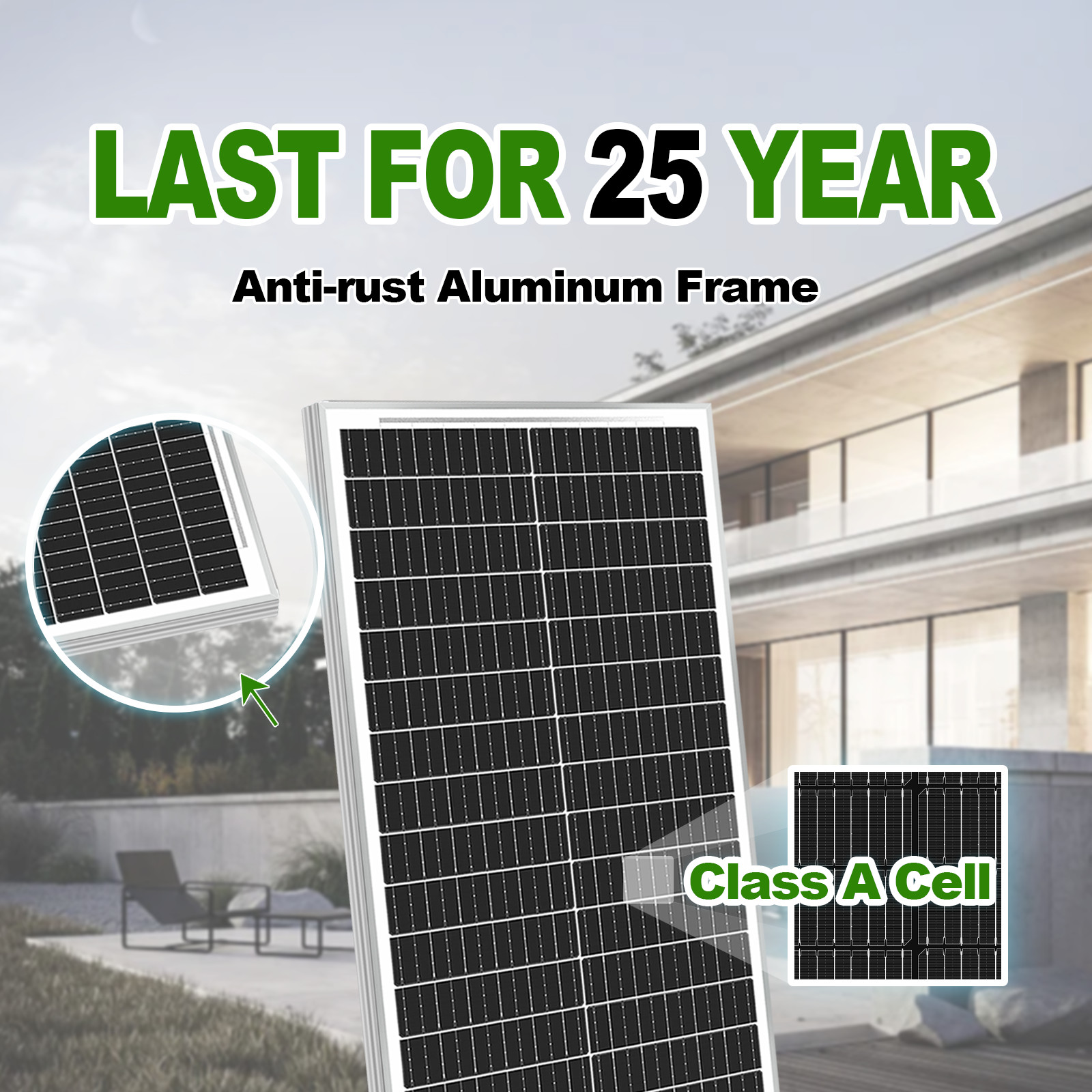 400W 300W 200W 100W Watt 12V Mono Solar Panel Home Charging RV Camping Off-Grid