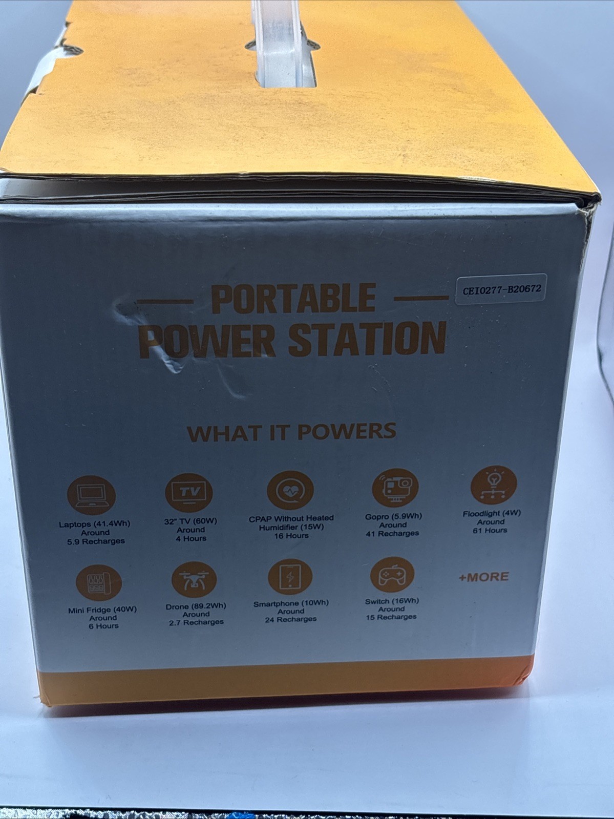 EBL Portable Power Station 300 110V/330W Pure Sine Wave Solar Generator