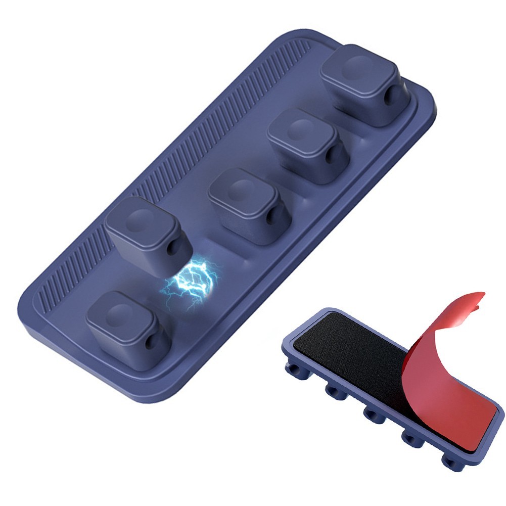 Desktop Magnetic For Cable Tie Solution Featuring Five Organized Clips