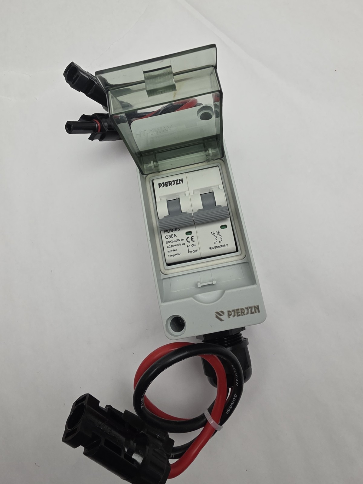 Pjerjzn Solar Panel Disconnect Switch PV Disconnect Swi HT-2Way, New-Open Box.