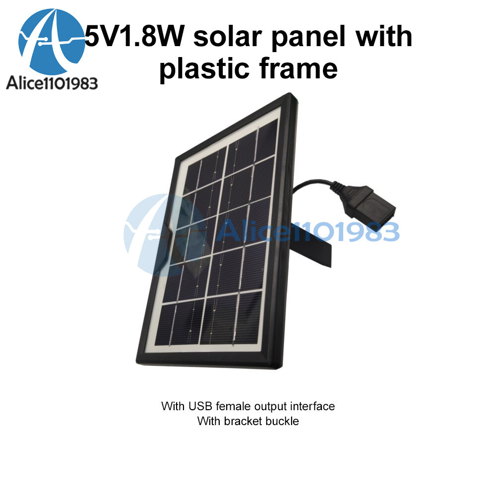 5V 1.8W 360mA Solar Power Charger Charging Panel Boards Battery Charger Kit