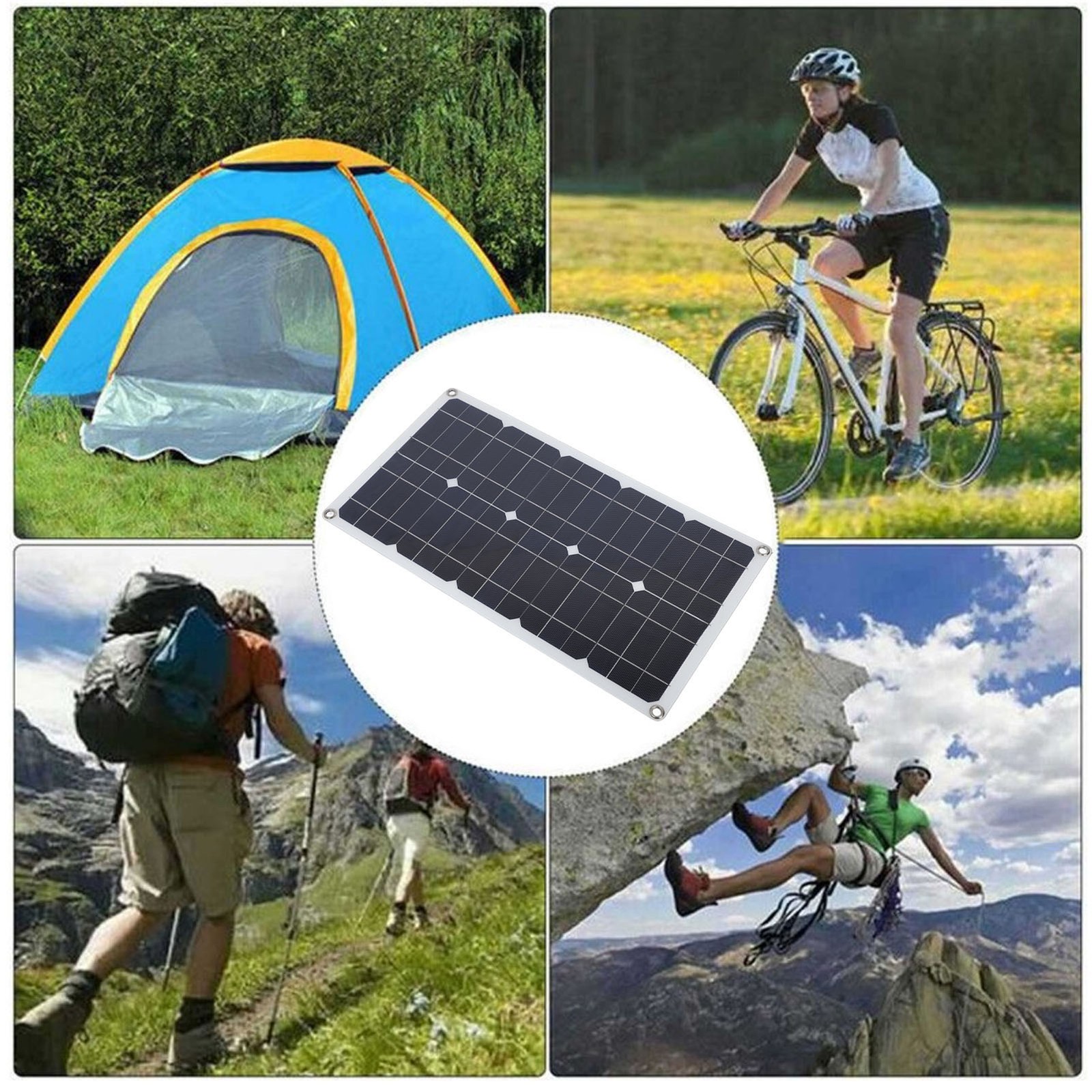 100W Solar Panels Kit With 20A Controller IP67 For Outdoor