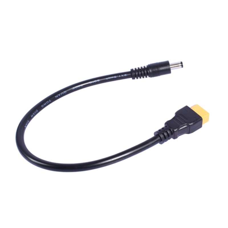 XT60 Female to DC5.5×2.1mm/DC5.5×2.5mm Cable for High Current Applications