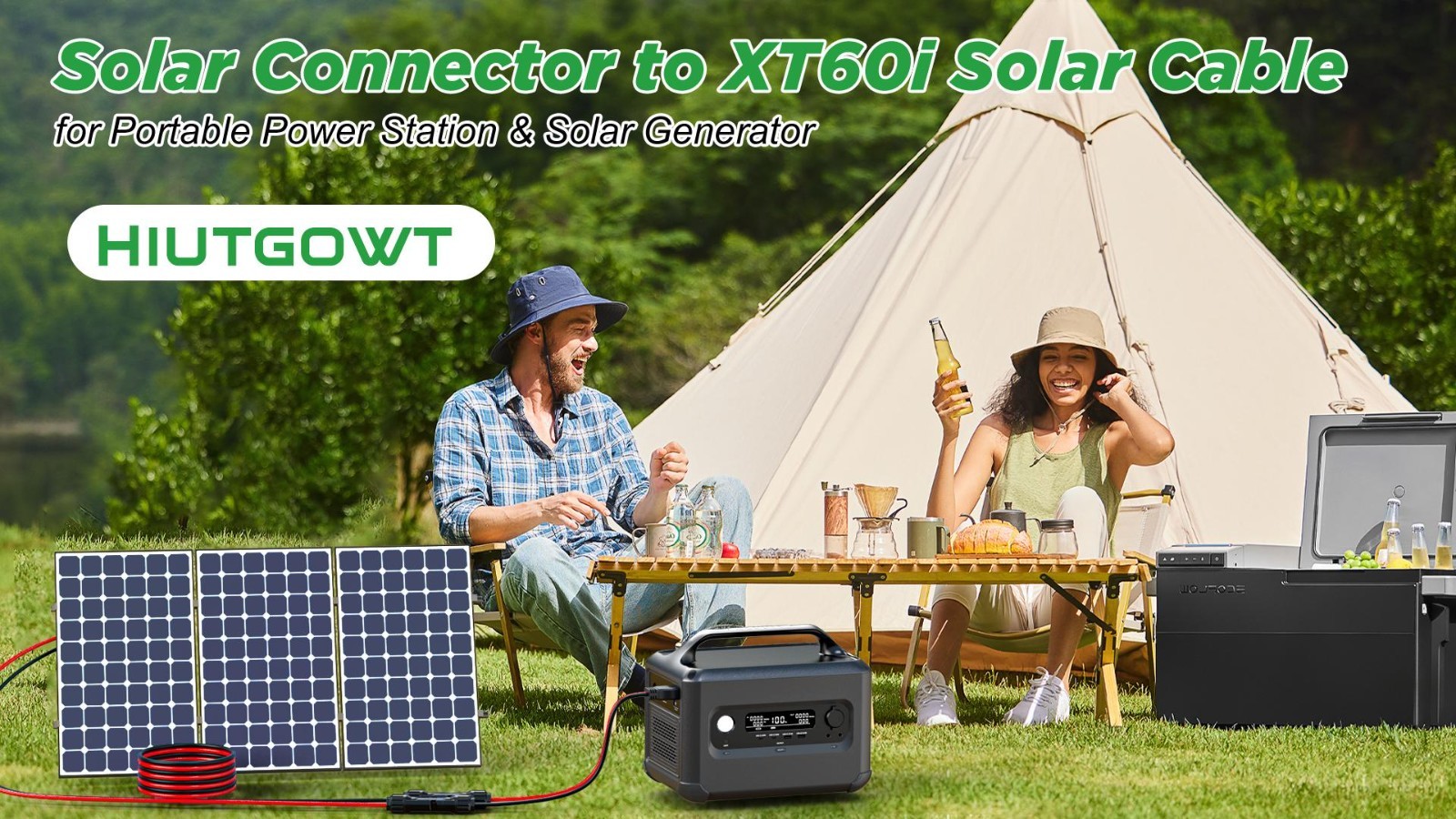 10AWG XT60i Solar Extension Cable 25FT Solar Panel to XT60i Charging Cord New