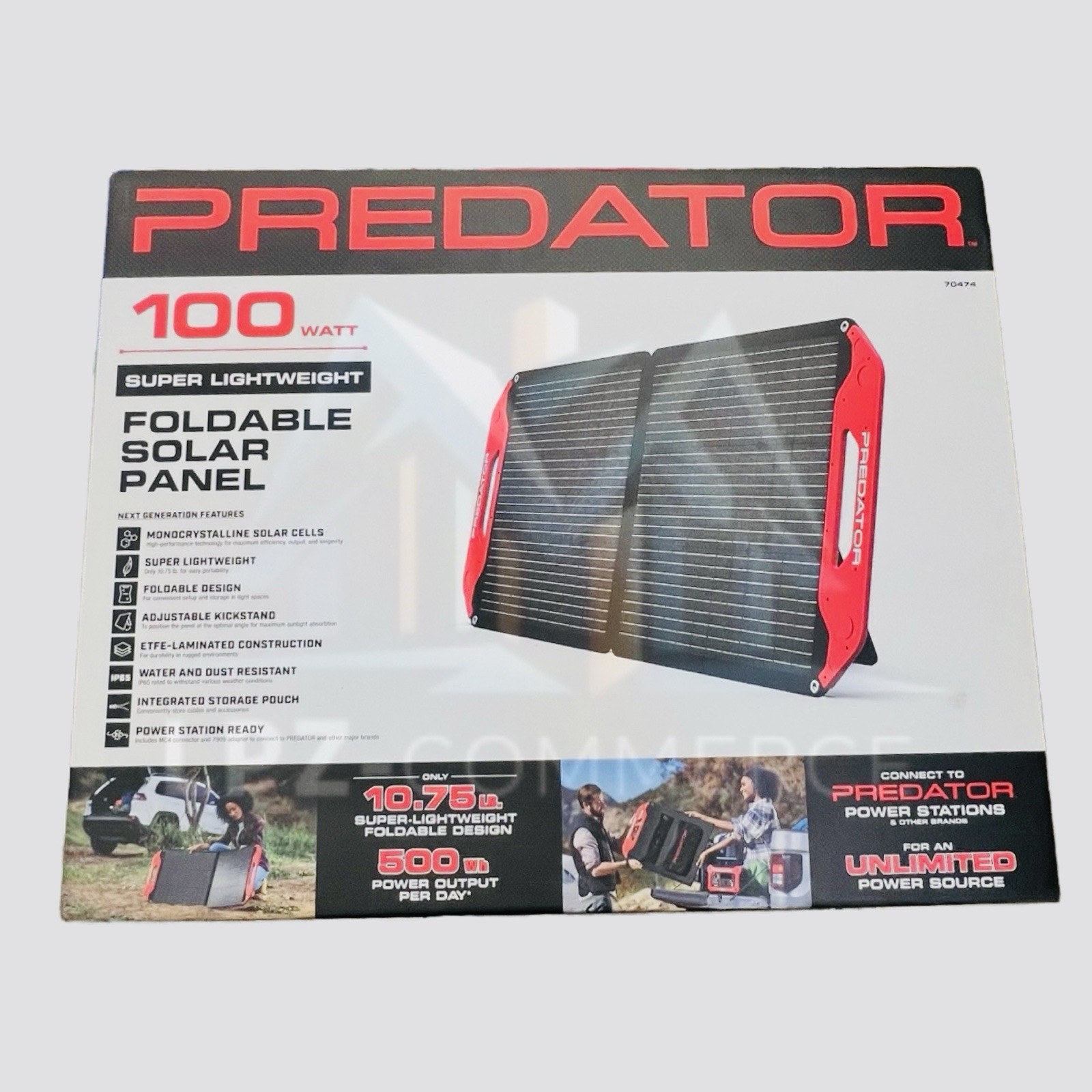 PREDATOR 100 Watt Super Lightweight Foldable Solar Panel