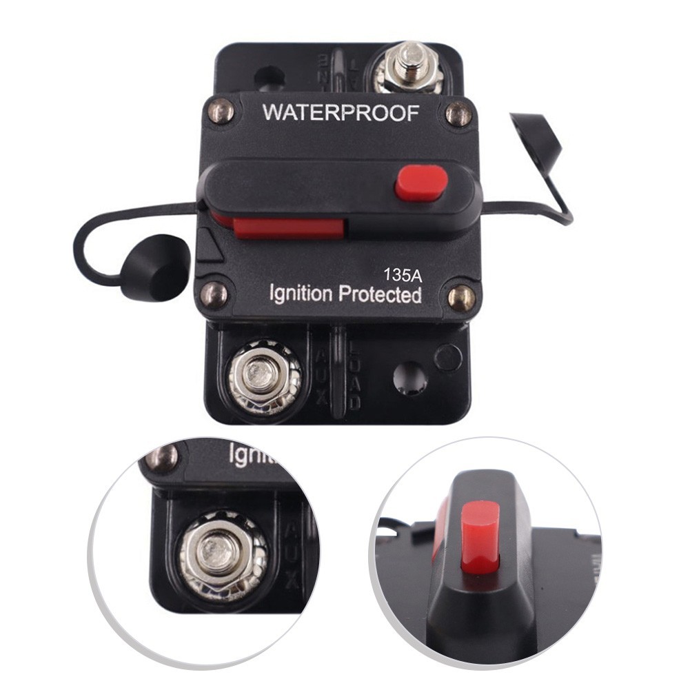 Manual Reset 135A Circuit Breaker with Push Button for Solar Applications