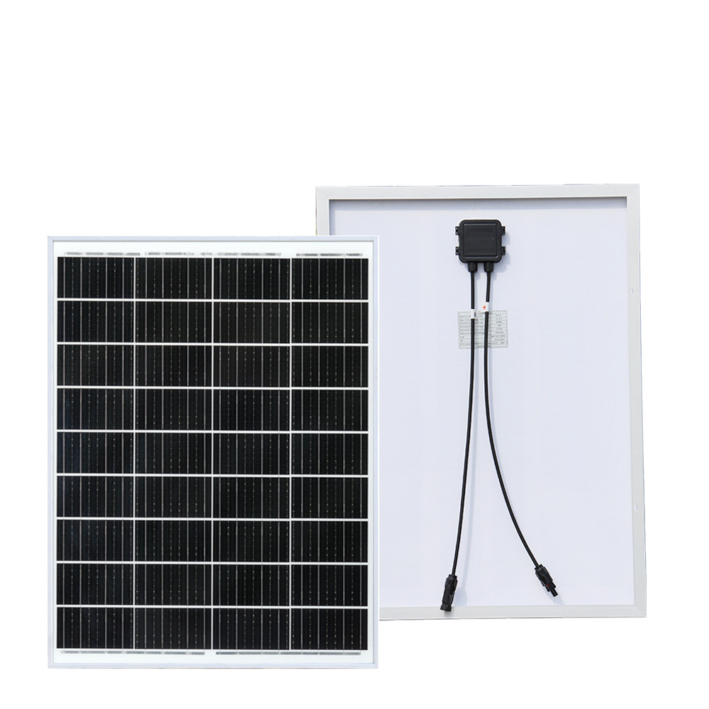Single-sided 100W Watt 12V Solar Panel Mono HighEfficiency PV for Sunshed Roof