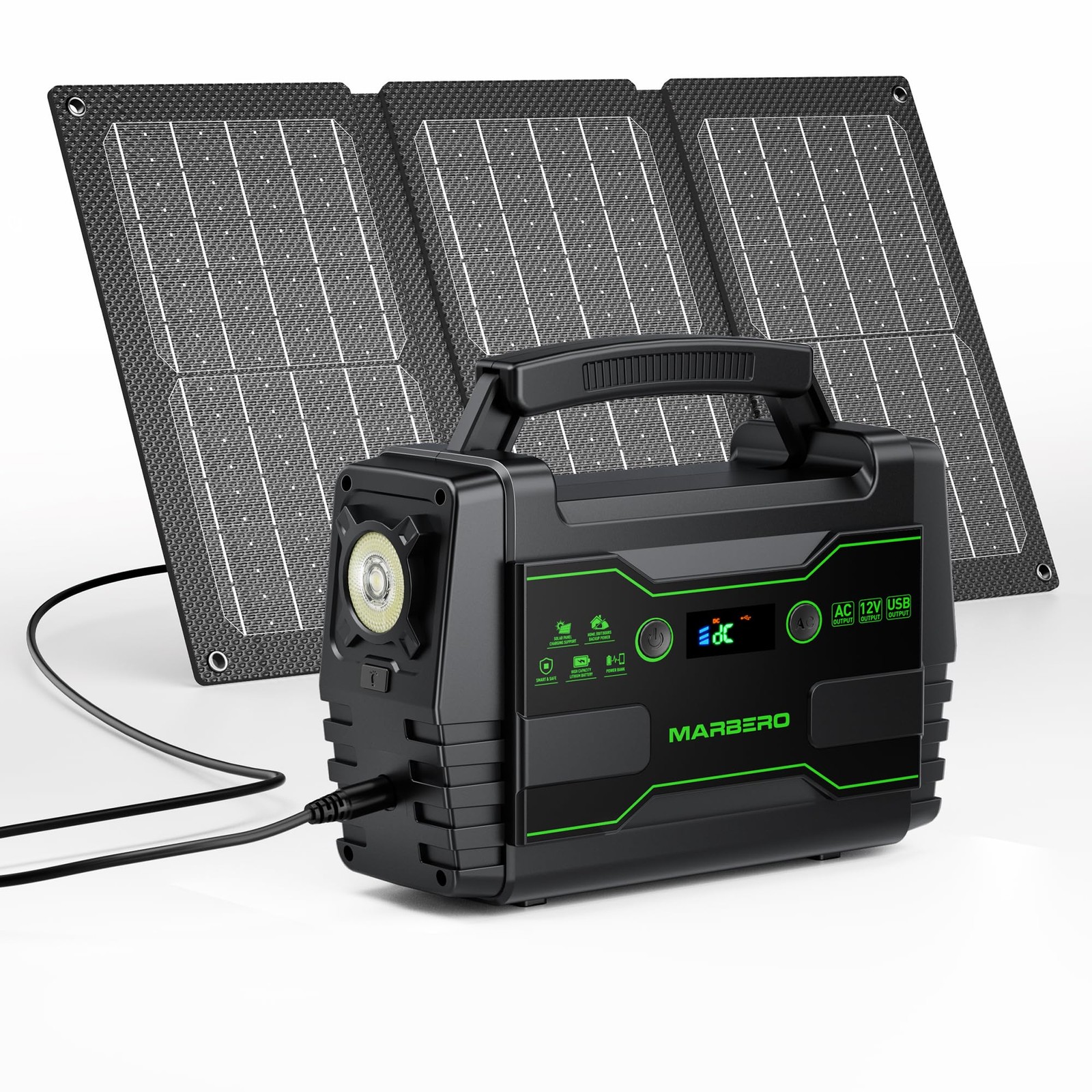 Generador Con Panel Solar Estación De Energía Portátil Para Emergencia, Camping
