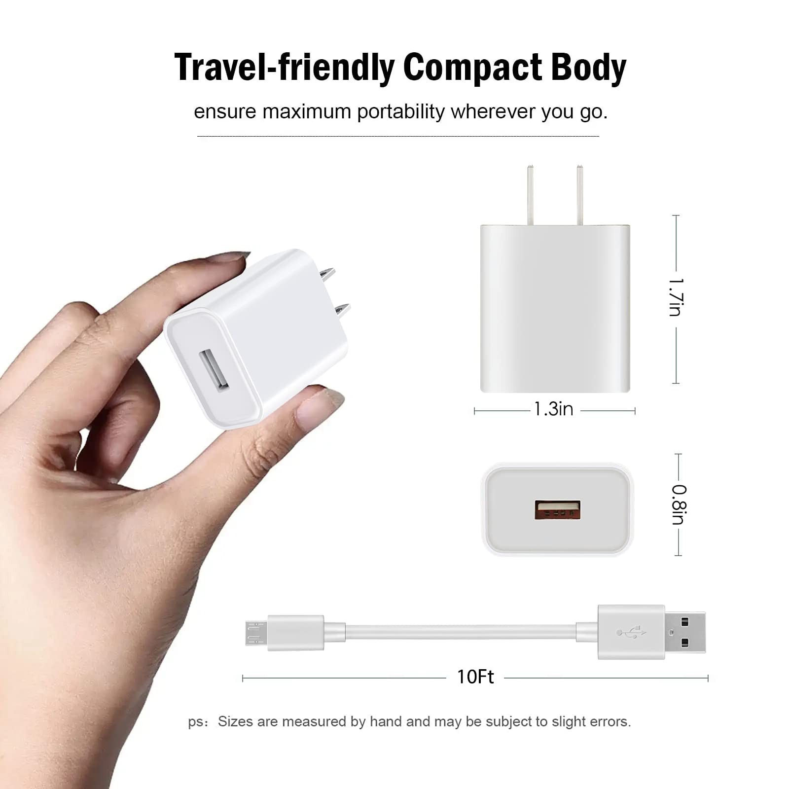 10ft Power Adapter Wall Charger for SimpliSafe Indoor Camera, Blink Mini Camera,