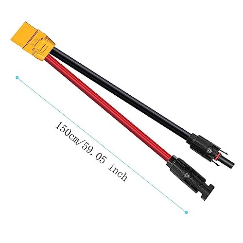 10AWG XT90 to Solar Connector Cable Extension Cable Compatible for XT90 Female