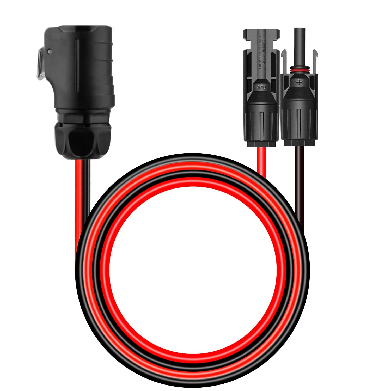 10AWG 2 Pin Power Industrial Circular Connector to Solar Cable Adapter for So…
