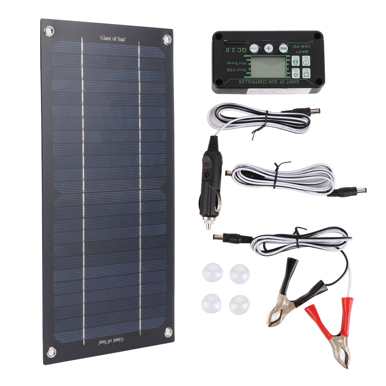 15W Solar Panel Kit 12V 600W 100A MPPT Battery Charge Controller for RV Outdoor