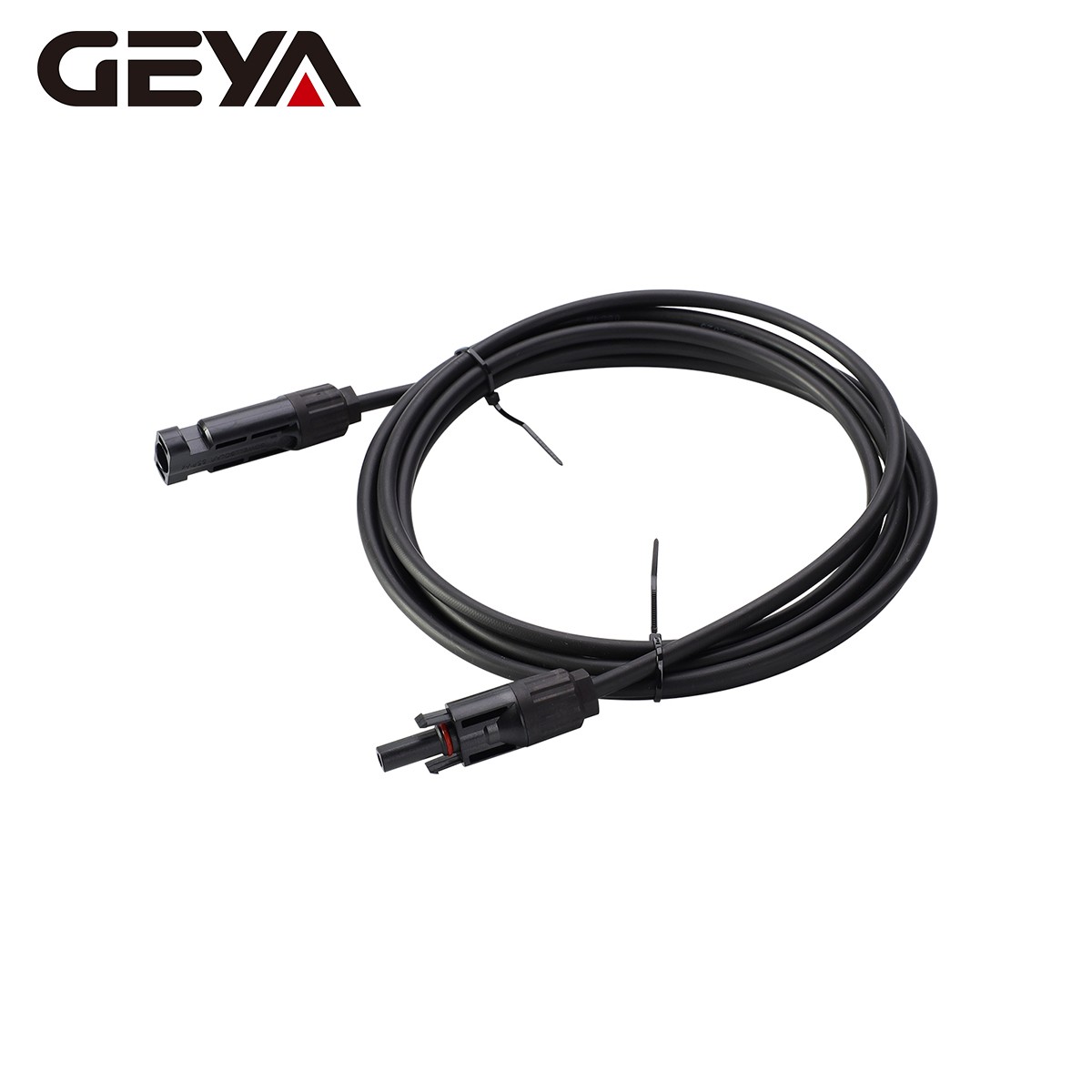GEYA PV Wire Connector 10 AWG Solar Panel Extension Cable 1Pair Black & Red 6mm²