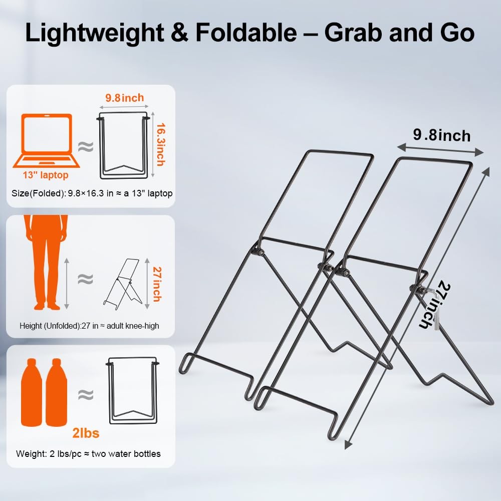 Adjustable Tilt Solar Panel Bracket – Portable Stainless Steel Stand for Fold…