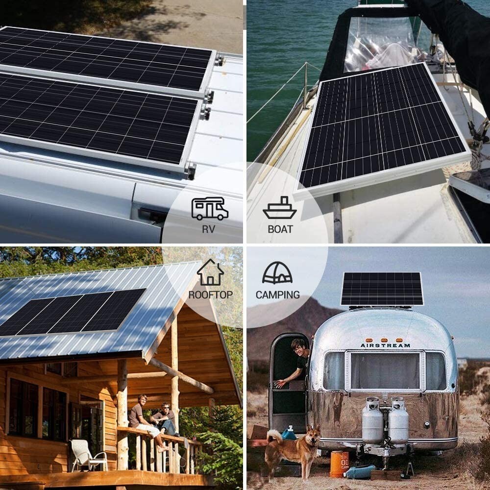 100 Watt Mono Solar Panel 12v Charging kit