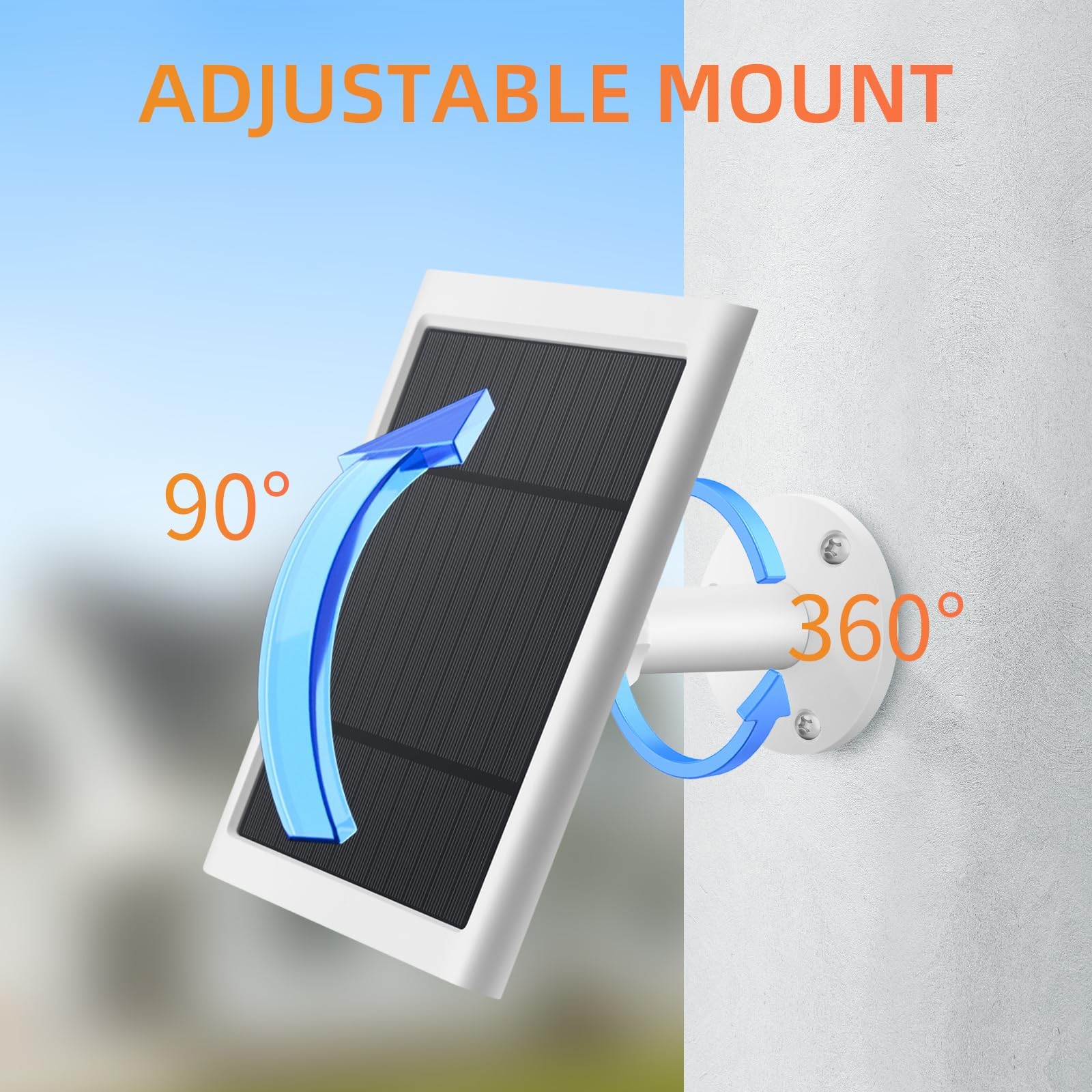 Solar Panel for Ring Camera 2 Pack 4W Solar Charger Compatible with Rings