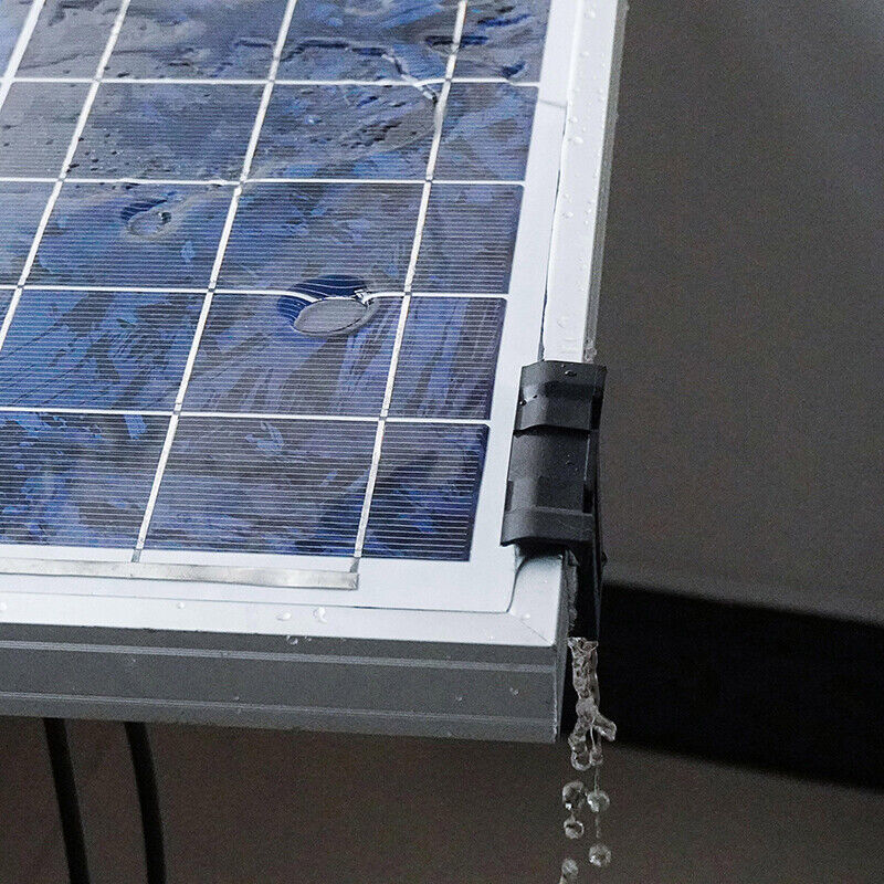 10/20x Photovoltaic Panel Water Guide Clamp solar Panel Water Drain remove Clips