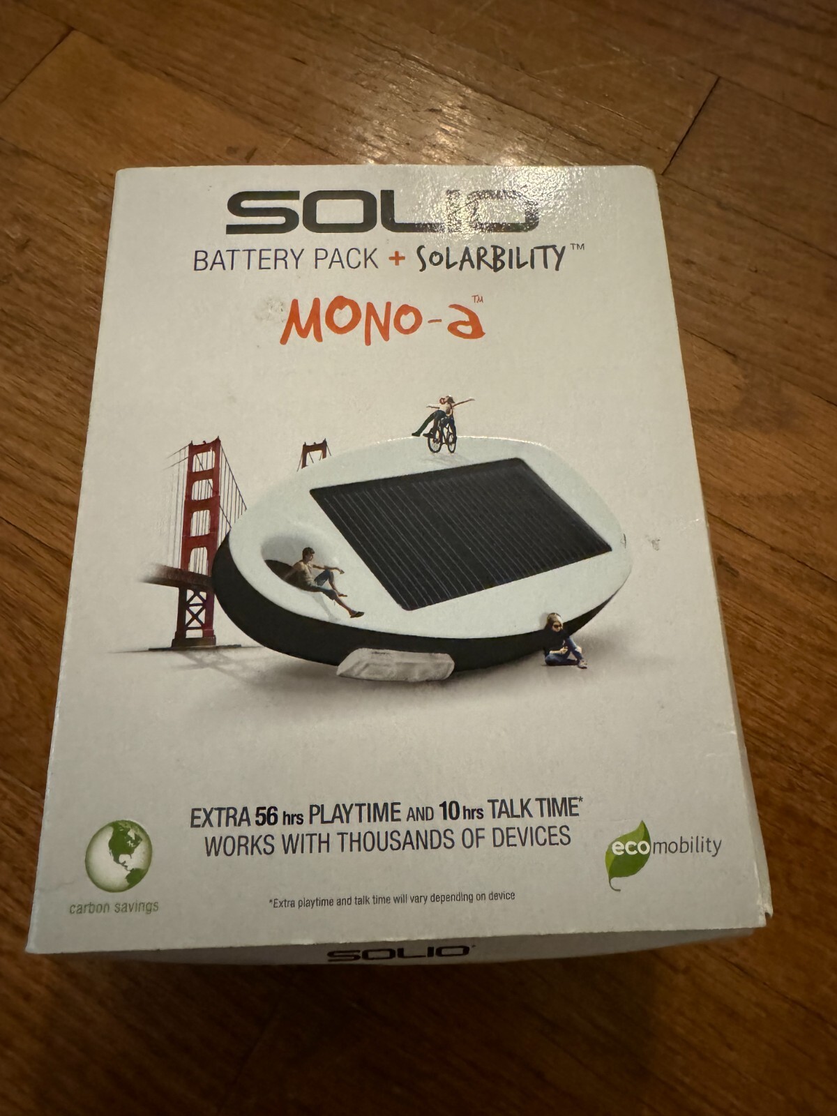 Solio Mono-A Hybrid Solar Charger – High Efficiency – Lithium-Ion Battery Pack