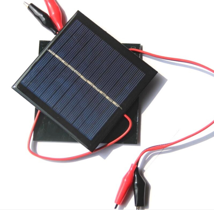 1W 5.5V Solar Panel Polysilicon Cell Module Terminal for Light Toy Battery Power