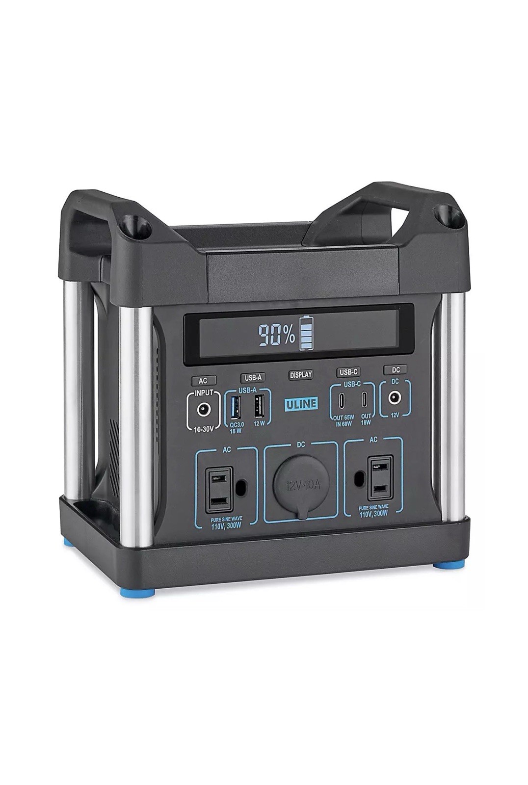 POWER RIDGE X-300 POWER STATION: PORTABLE 296WH LITHIUM-ION BATTERY GENERATOR
