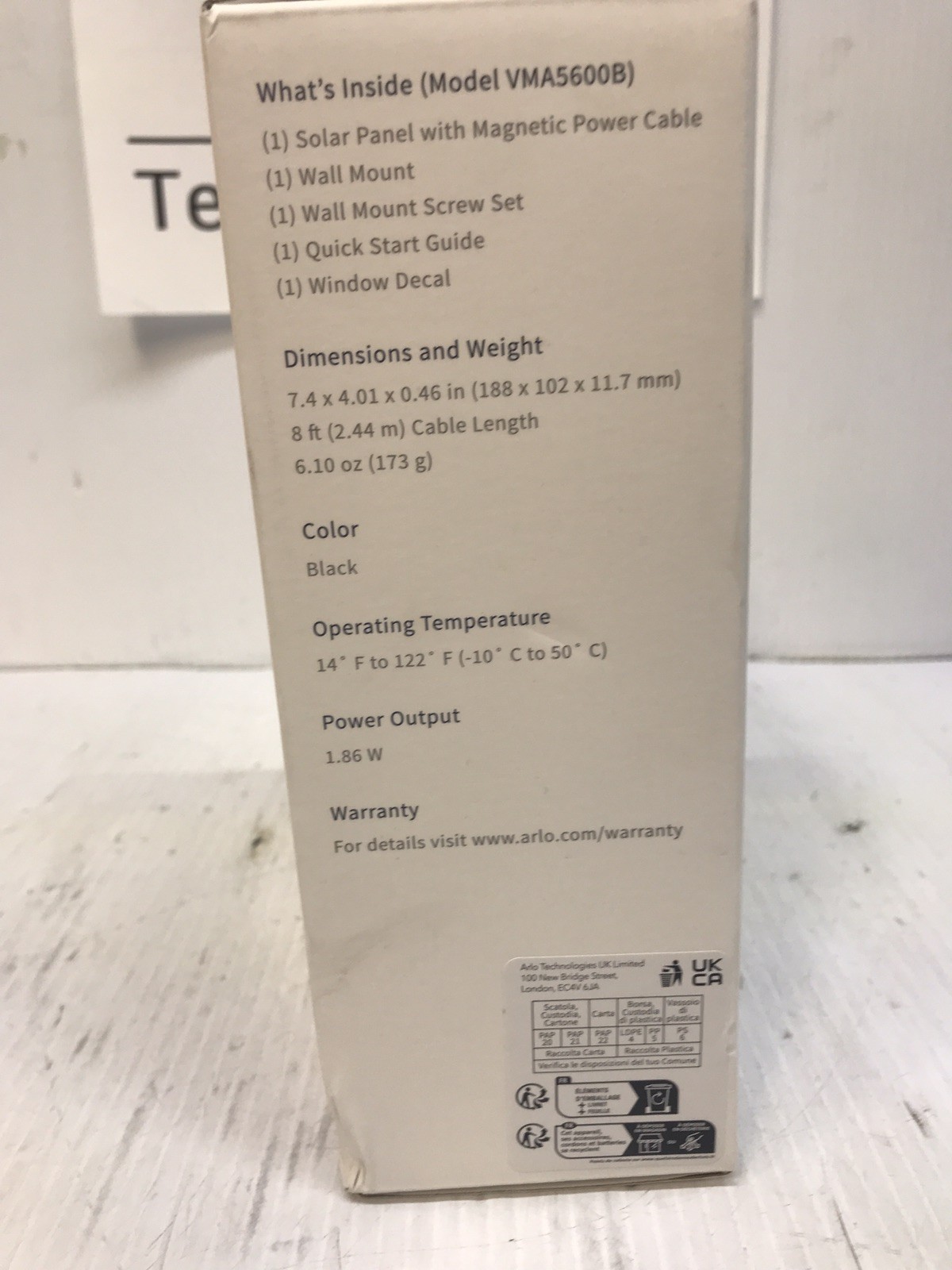 BRAND NEW Arlo Solar Panel Charger VMA5600B-20000S *READ DESCRIPTION*
