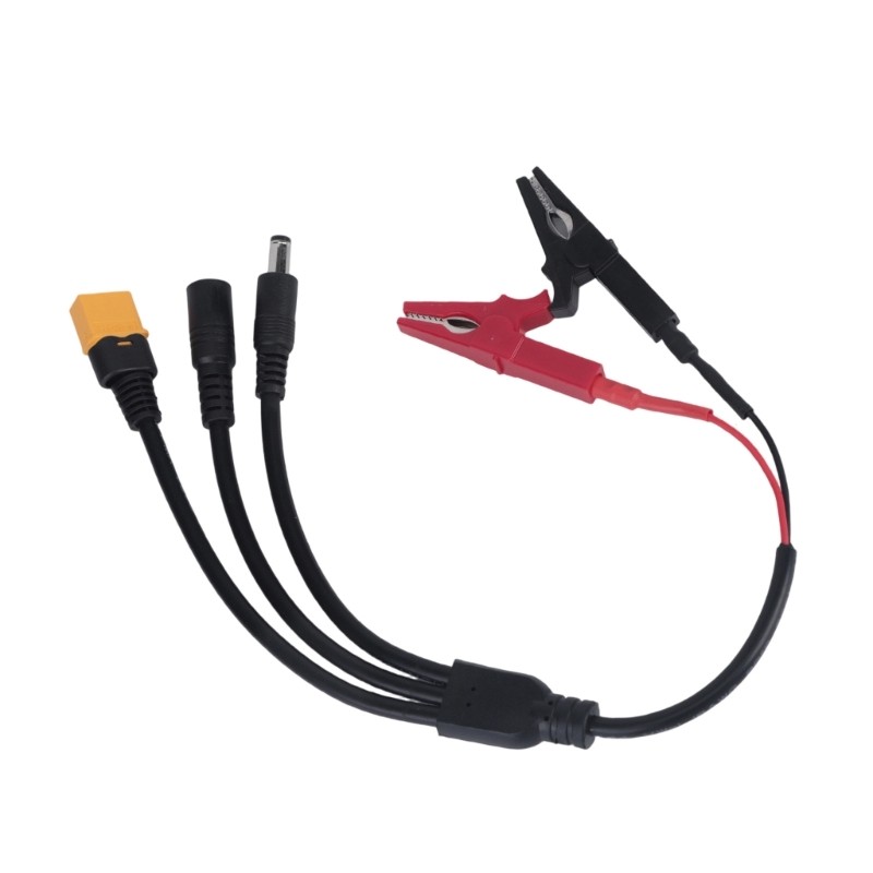 5 in 1 wiring cable for charging worktable tasks, with dc5521 cable ends