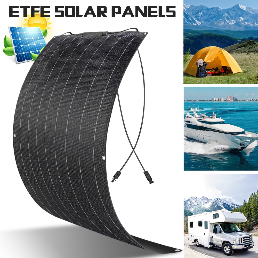 300W Watt Flexible Solar Panel 12V/18V Mono Home RV Roof Camping Off-Grid Power