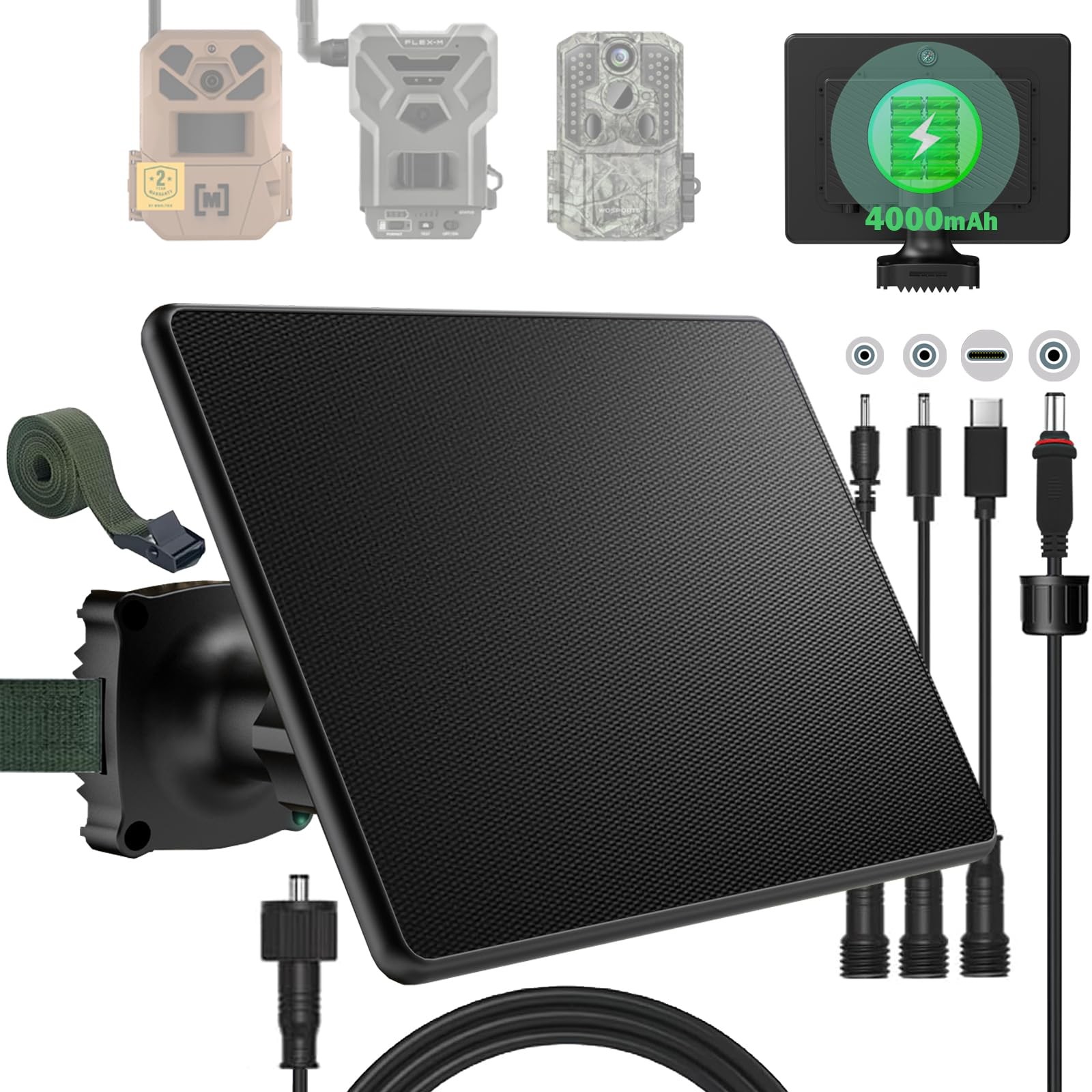 Zonkasion 6W Solar Panel Charger 4000mAh
