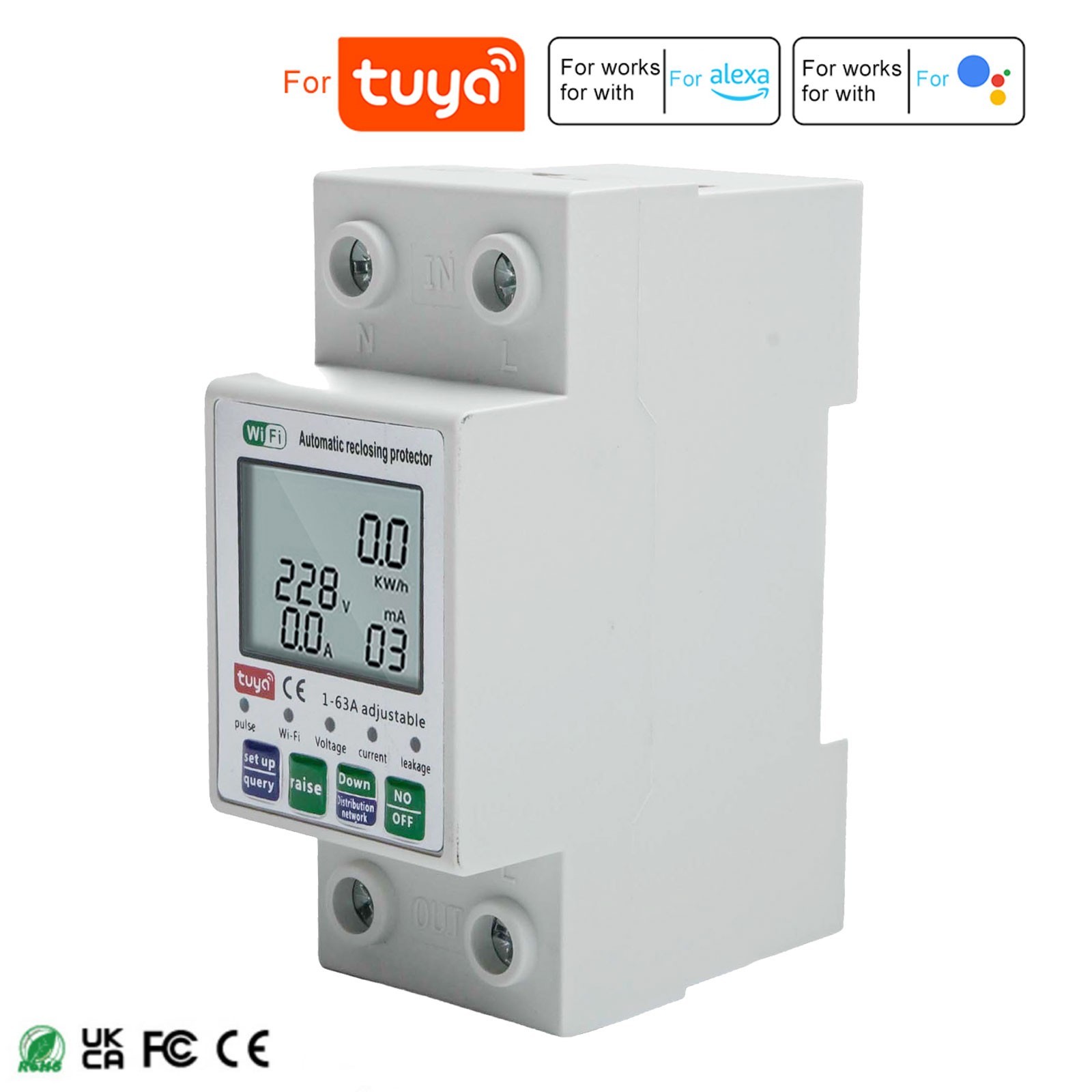 Widespread Applications of For Tuya WiFi Smart Meter Current Breaker Device