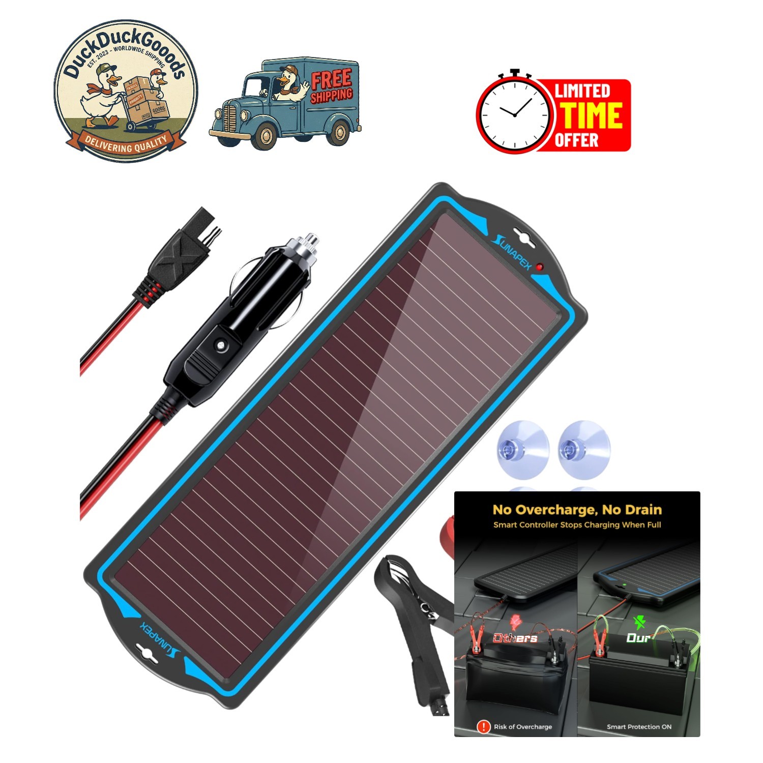 Upgrade Your Battery Care: Waterproof 12V Solar Panel with Dual Indicators
