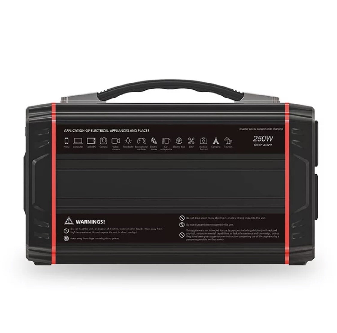 250 watt solar Generator & 60 watt Foldable Solar Panel Kit
