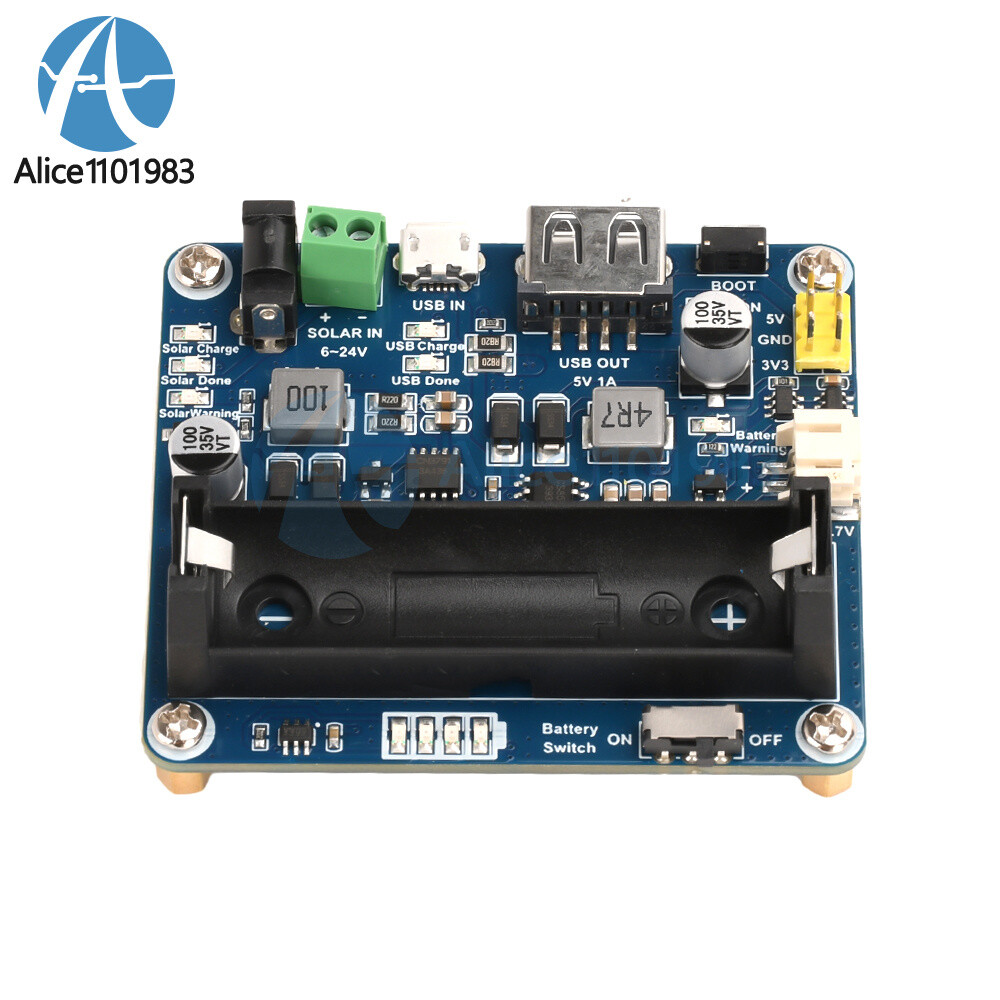 Power Manager Module for 6V~24V Solar Panel Support MPPT USB Battery Charging