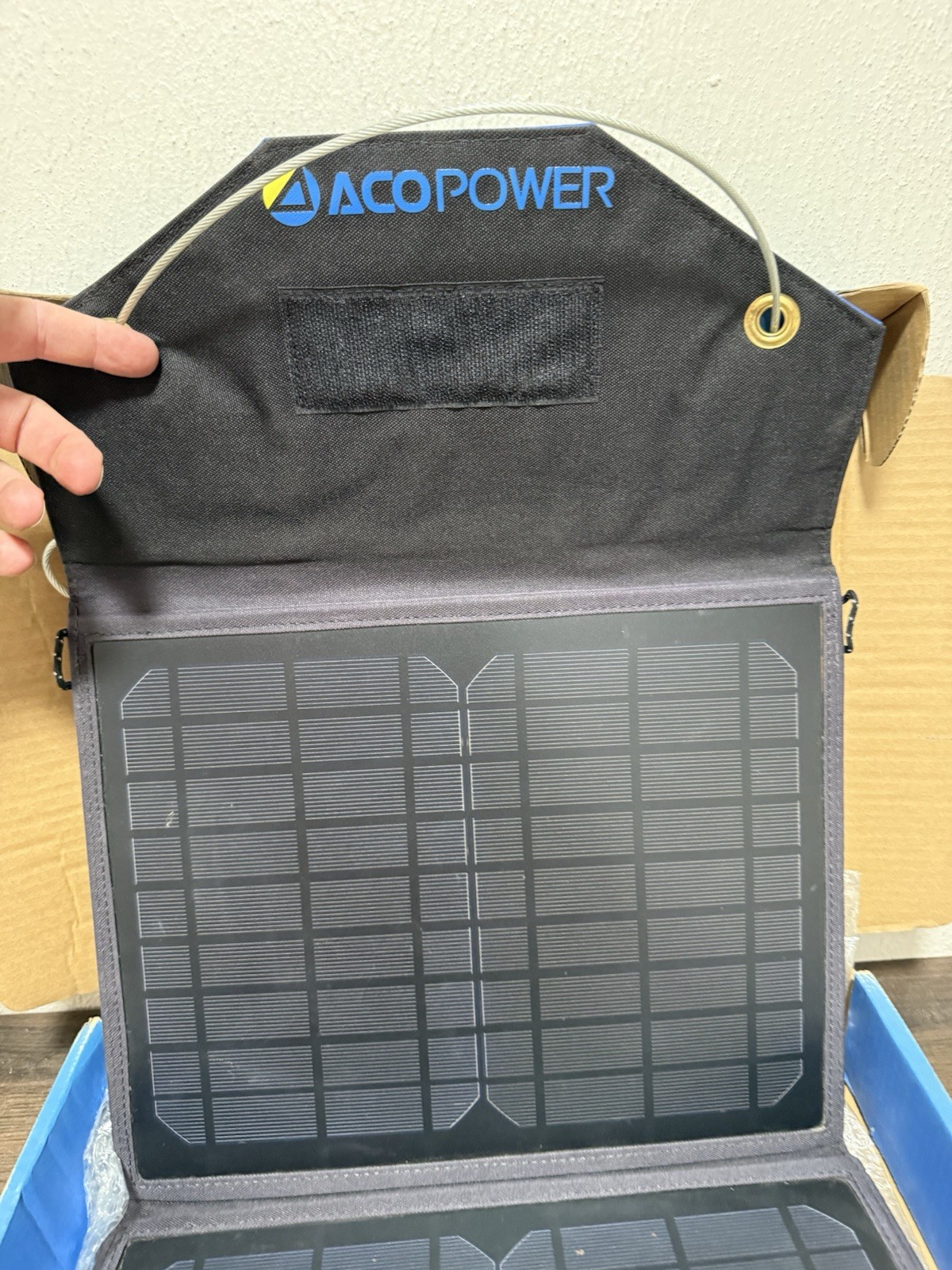 Aco 50W Foldable Solar Panel Kit W/ 5A Charge Controller for RV, Boats, Camping